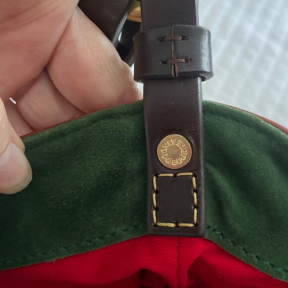 Dooney and Bourke Florentine Leather Med Sac Twisted Strap Ginger NWT - Picture 6 of 12